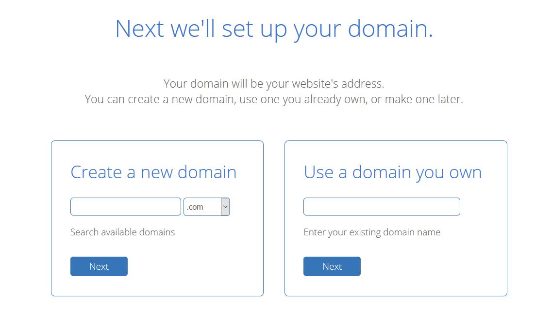 Get your domain name with Bluehost